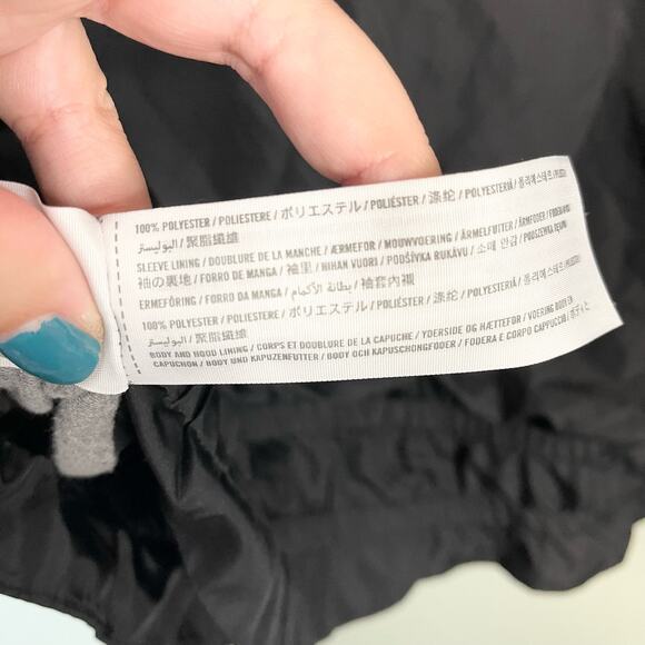 Abercrombie & Fitch Women's Black Long Sleeve Hoodie Windbreaker Jacket Large - Picture 4 of 8